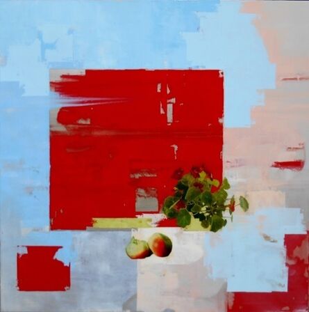 Christina Penrose, ‘Nasturtium & Apples w/ red, blue & pink’, 2017