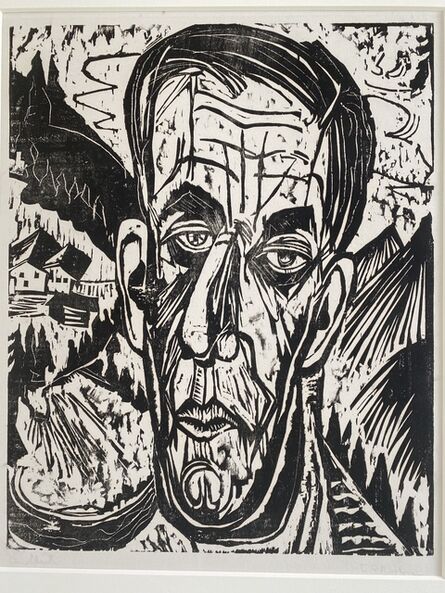 Ernst Ludwig Kirchner, ‘Kopf Henry Van de Velde ( Portrait of Henry Van de Velde)’, 1917
