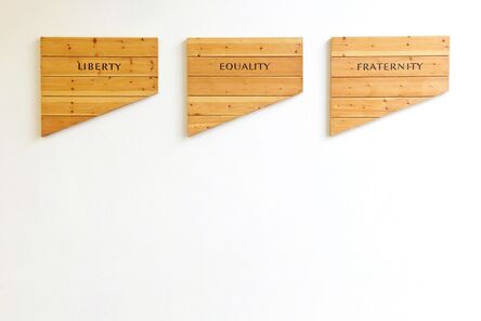 Ian Hamilton Finlay, ‘Liberty Equality Fraternity’, 1990