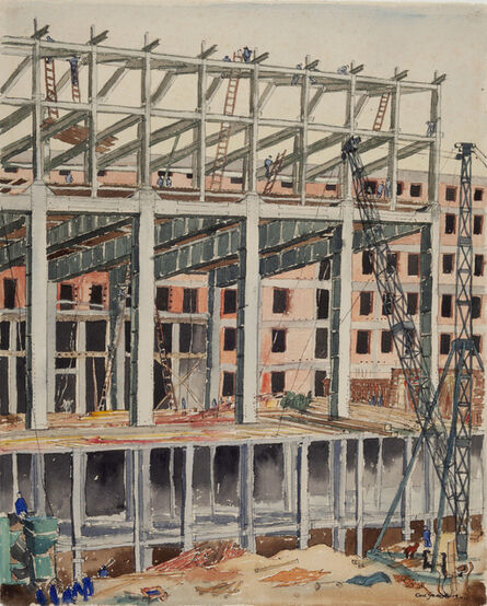 Carl Grossberg, ‘Steel-frame construction (Stahlskelett)’, 1935