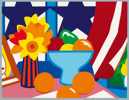 Tom Wesselmann, ‘Still Life with Blowing Curtain (red)’, 1998