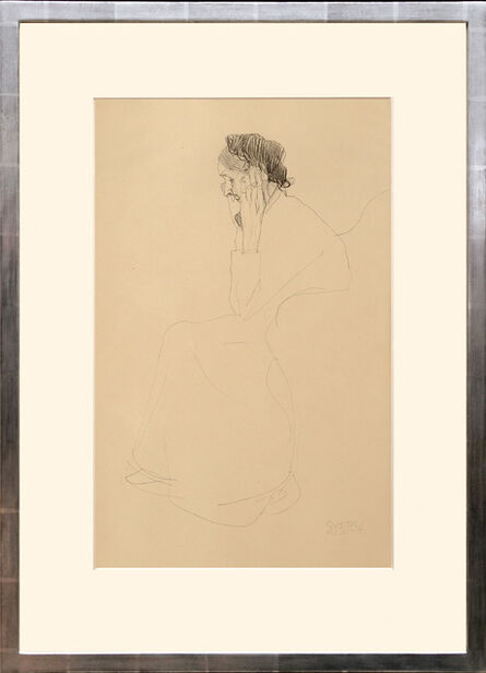 Gustav Klimt, ‘Studie einer alten Frau. (Study of an Old Woman.)’, 1919