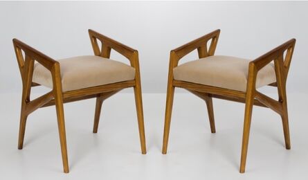 Gio Ponti, ‘Pair of stools’, 1950