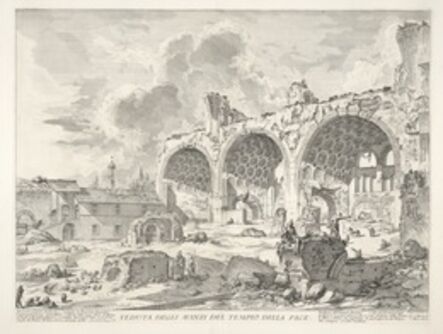 Giovanni Battista Piranesi, ‘Veduta degli avanzi del Tempio della Pace’, 1749-1750