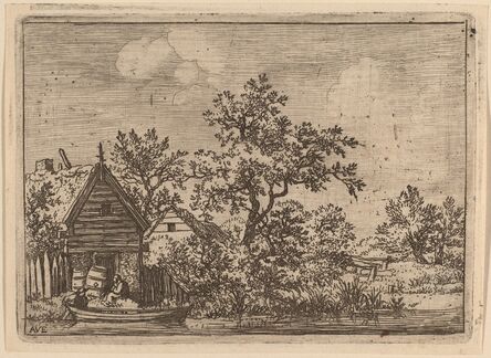 Allart van Everdingen, ‘Two Casks in Front of a Cottage’, probably c. 1645/1656