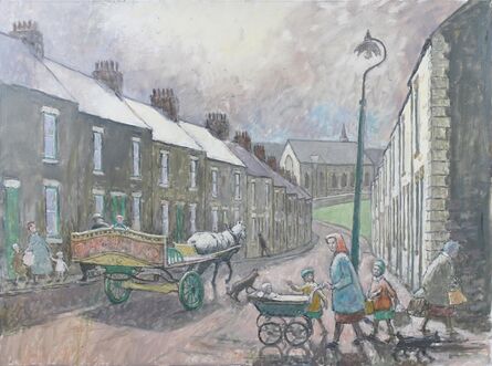 Norman Cornish, ‘Salvin Street with horse and cart’, ca. 1970