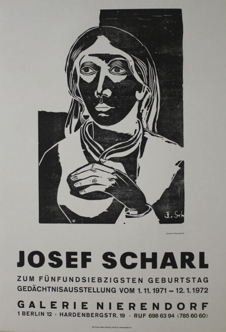 Josef Scharl, ‘Mädchenbildnis’, 1935