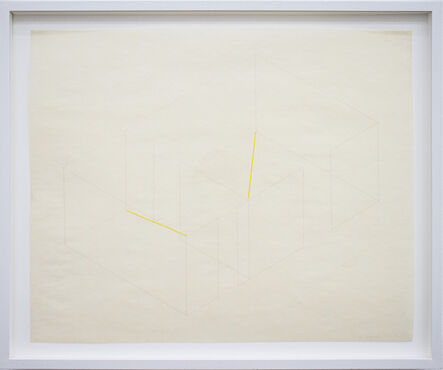 Fred Sandback, ‘Untitled (Yellow Lines Apart)’, 1973