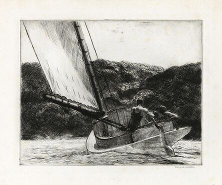 Edward Hopper, ‘The Cat Boat.’, 1922