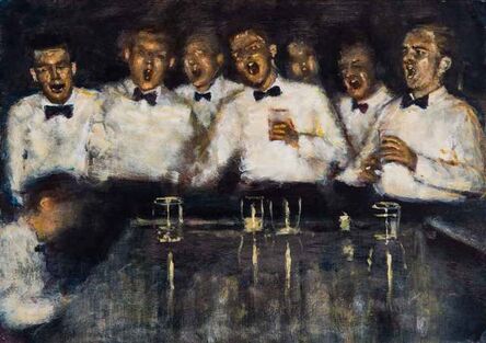 Clive McCartney, ‘Singing and Drinking, The Tollygunge Club, Calcutta’, 2020