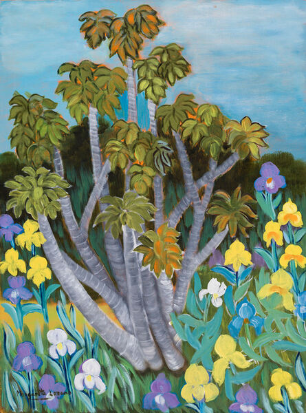 Margarita Lozano, ‘Mountain Papaya with Lilac and Yellow Flowers ’, 2000