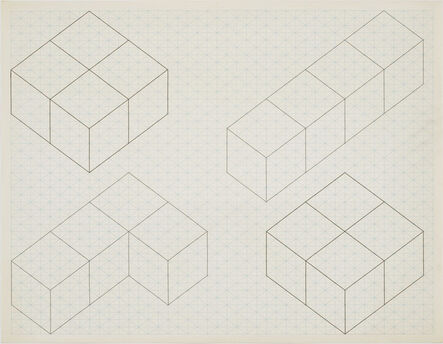 Michael Craig-Martin, ‘4 box piece in 4 stages’, 1968