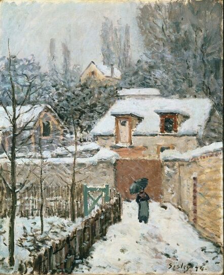 Alfred Sisley, ‘Snow at Louveciennes’, 1874