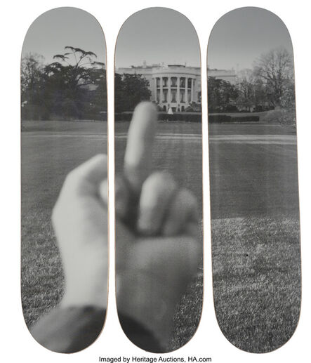 Ai Weiwei, ‘The White House, from Fuck Off series, triptych’, 2017