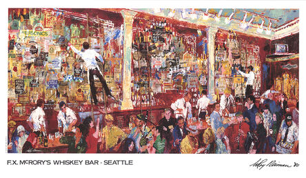 LeRoy Neiman, ‘F.X. McRory's Whiskey Bar-Seattle’, 1980