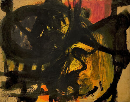 Perle Fine, ‘Untitled (Black & Yellow)’, 1959
