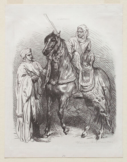 Théodore Chassériau, ‘Arab Horsemen Leaving for War’, 1849