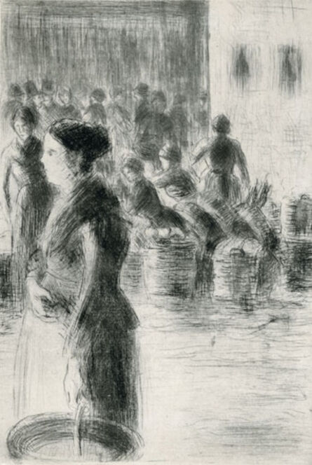 Camille Pissarro, ‘La Bonne Faisant son Marché’, 1888