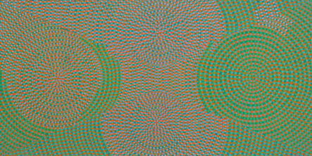 Gencay Kasapci, ‘Composition cinéthique (points verts et orange)’