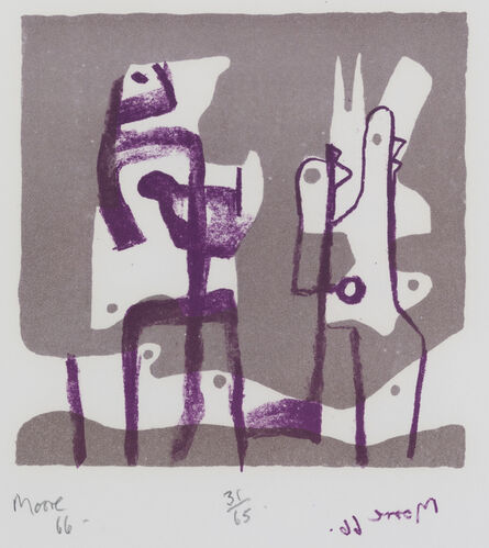 Henry Moore, ‘Two Upright Motives’, 1966