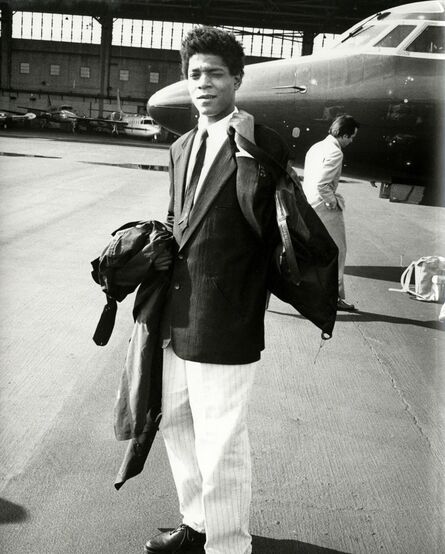 Andy Warhol, ‘Andy Warhol, Photograph of Jean-Michel Basquiat Boarding a Private Jet, 1983’, 1983
