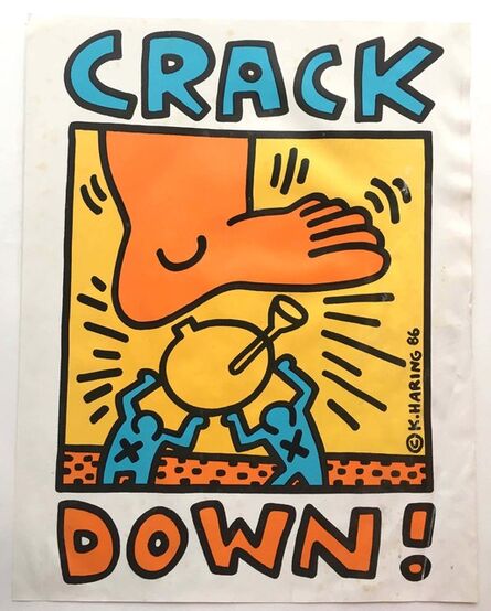 Keith Haring, ‘"Crack Down" poster’, 1986