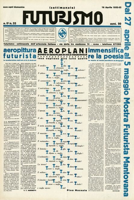Mino Somenzi & Pino Masnata, ‘Futurismo 2, no. 32 (Apr. 16, 1933)’, 1933