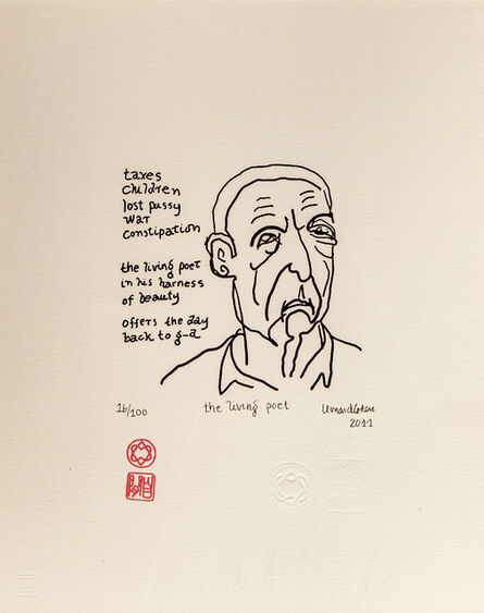 Leonard Cohen, ‘The living poet’, 2011