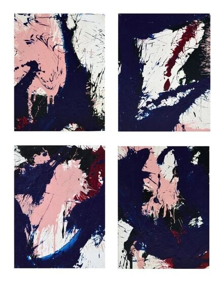 Norman Bluhm, ‘Compositions in blue and pink (a set of four works)’, 1967