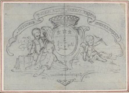 Gravelot, ‘Coat of Arms with Three Putti’