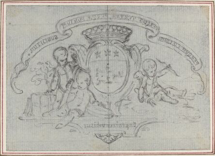 Gravelot, ‘Coat of Arms with Three Putti’