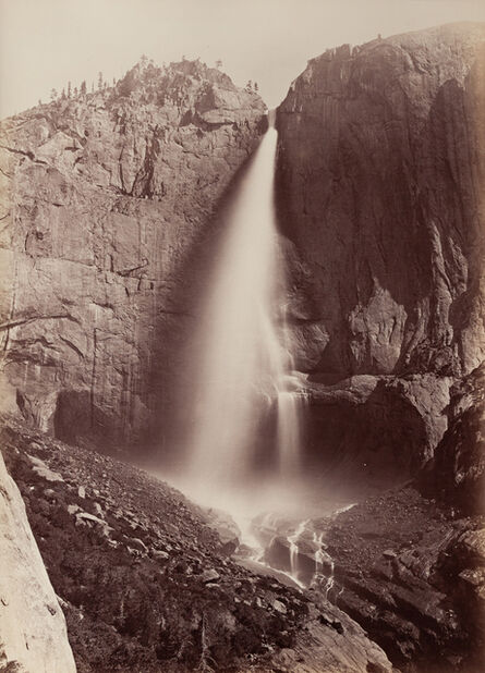 Carleton E. Watkins, ‘Upper Yosemite Falls, View from Eagle Point Trail, Yosemite’, 1878-81