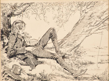 Everett Shinn, ‘Illustration for Ichabod Crane’