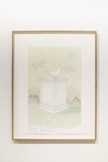 Peter Land, ‘Proposal for a Monument for the Pigeons that shit on Monuments’, 2020
