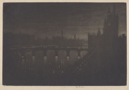 Joseph Pennell, ‘Westminster, Evening’, 1909