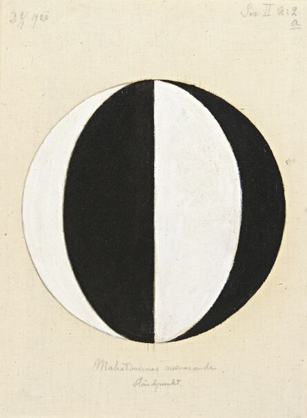 Hilma af Klint, ‘No. 2a, The Current Standpoint of the Mahatmas (Nr 2a, Mahatmernas nuvarande ståndpunkt),  from Series II (Serie II)’, 1920