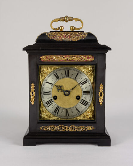 Thomas Tompion, ‘THOMAS TOMPION LONDINI FECIT, N° 16.  A fine Charles II period Phase I ebony veneered quarter striking bracket clock’, ca. 1682