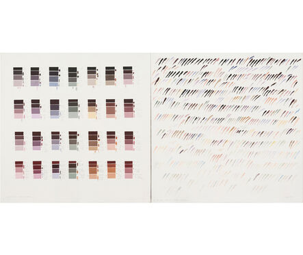 Osvaldo Romberg, ‘I Sustractive color mixture / II The same color in additive mixture’, 1980