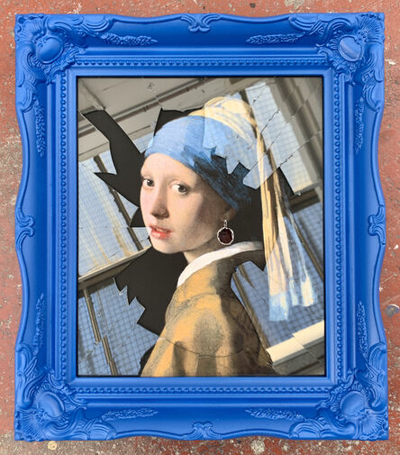 Penny, ‘Girl Without The Pearl Earring (AP #2 Blue Frame)’, 2020