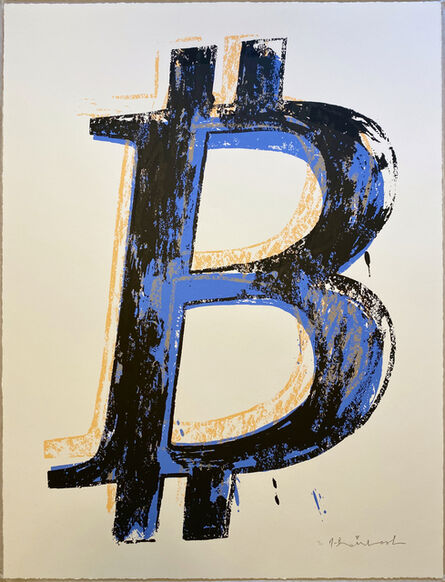 Mr. Brainwash, ‘Bitcoin - Black and Blue’, 2018