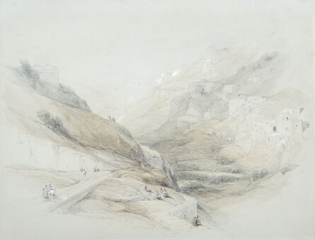 David Roberts (1796-1864), ‘The Lower Pool of Siloam, Valley of Jehoshaphat’, 1839