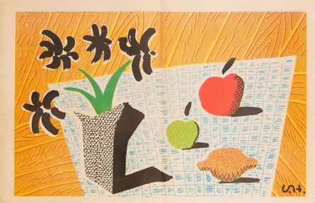 David Hockney, ‘Two Apples, One Lemon and Four Flowers’, 1997