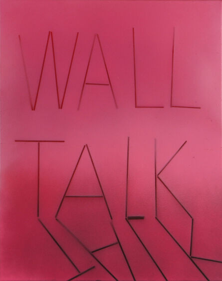 Scott Reeder, ‘Untitled (Wall Talk) grey and pink’, 2012