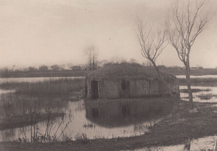 Peter Henry Emerson, ‘A Reed Boat House’, Neg. date: 1885 c. / Print date: 1885 c.