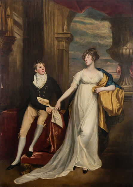 John Singleton Copley, ‘Portrait of Mary Montagu and Her Brother, Robert Copley’, 1804