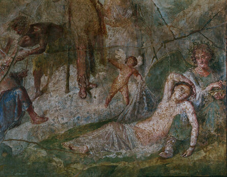 ‘Ariadne and Dionysus on the Island of Naxos (detail of a fresco from Pompeii)’, 1st century A.D.