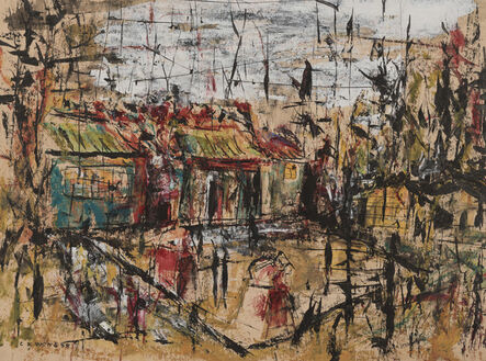 Wucius Wong, ‘Village scene’, 1958