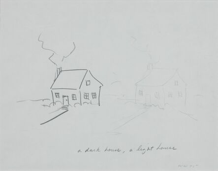 William Wegman, ‘House with Thin Door/Dark House, Light House’, 1975