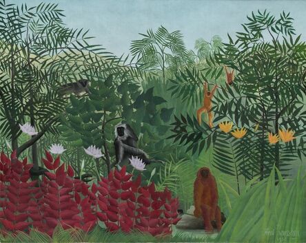 Henri Rousseau, ‘Tropical Forest with Monkeys’, 1910