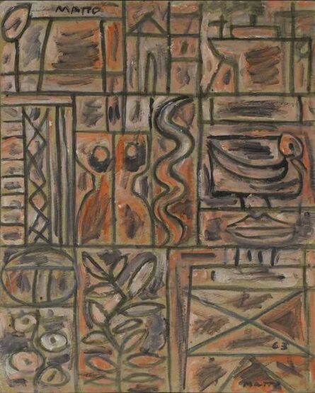 Francisco Matto, ‘Constructivo con Mujer y Serpiente’, 1963